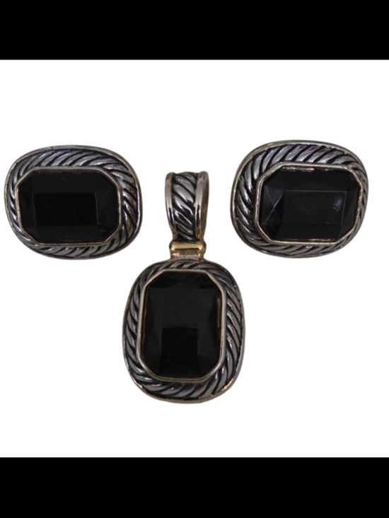Jewelry - 📣 Classic Y2K Black🖤 Two Tone Gold / Silver / Black Rope 2 Piece FASHION
